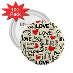 Love Abstract Background Love Textures 2.25  Buttons (100 pack) 