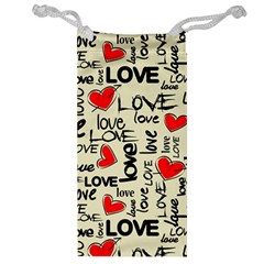 Love Abstract Background Love Textures Jewelry Bag by nateshop