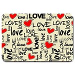 Love Abstract Background Love Textures Large Doormat