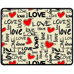 Love Abstract Background Love Textures Two Sides Fleece Blanket (medium) by nateshop