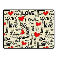 Love Abstract Background Love Textures Two Sides Fleece Blanket (small) by nateshop