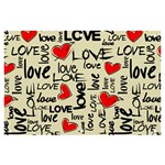 Love Abstract Background Love Textures Banner and Sign 6  x 4 