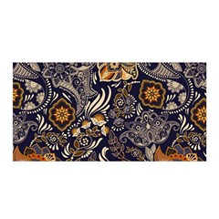 Paisley Texture, Floral Ornament Texture Satin Wrap 35  X 70  by nateshop