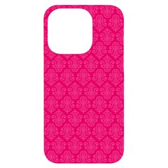 Pink Pattern, Abstract, Background, Bright Iphone 14 Pro Black Uv Print Case by nateshop