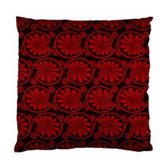 Red Floral Pattern Floral Greek Ornaments Standard Cushion Case (two Sides) by nateshop