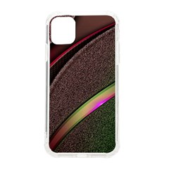 Texture Abstract Curve  Pattern Red Iphone 11 Tpu Uv Print Case by Proyonanggan
