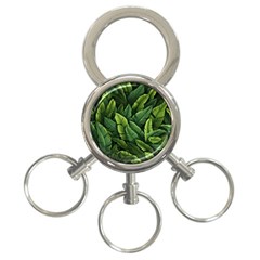 Green Leaves 3-ring Key Chain by goljakoff