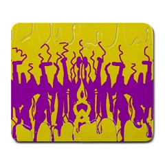 Yellow And Purple In Harmony Large Mousepad