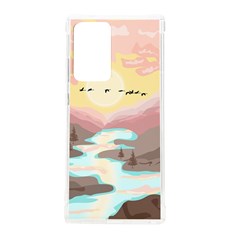 Mountain Birds River Sunset Nature Samsung Galaxy Note 20 Ultra Tpu Uv Case