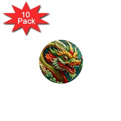 Chinese New Year ¨c Year Of The Dragon 1  Mini Magnet (10 Pack) 
