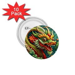 Chinese New Year ¨c Year Of The Dragon 1 75  Buttons (10 Pack)
