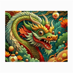 Chinese New Year ¨c Year Of The Dragon Small Glasses Cloth by Valentinaart