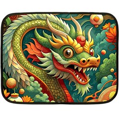 Chinese New Year ¨c Year Of The Dragon Two Sides Fleece Blanket (mini)