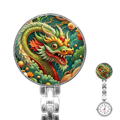 Chinese New Year ¨c Year Of The Dragon Stainless Steel Nurses Watch
