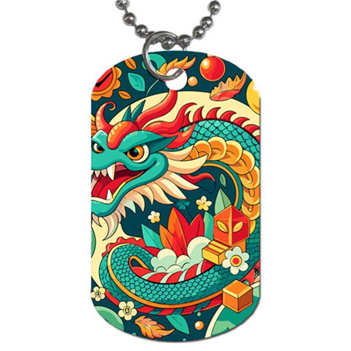 Chinese New Year – Year of the Dragon Dog Tag (One Side)