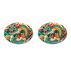 Chinese New Year ¨c Year Of The Dragon Cufflinks (oval)