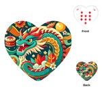 Chinese New Year – Year of the Dragon Playing Cards Single Design (Heart)