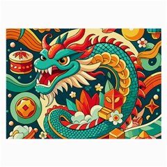 Chinese New Year ¨c Year Of The Dragon Large Glasses Cloth (2 Sides)