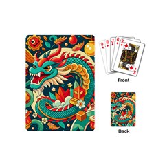 Chinese New Year ¨c Year Of The Dragon Playing Cards Single Design (mini) by Valentinaart
