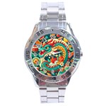 Chinese New Year – Year of the Dragon Stainless Steel Analogue Watch Front