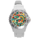 Chinese New Year – Year of the Dragon Round Plastic Sport Watch (L)