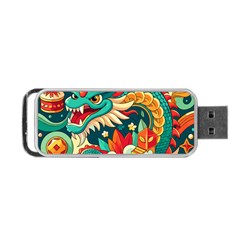 Chinese New Year ¨c Year Of The Dragon Portable Usb Flash (two Sides) by Valentinaart
