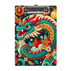 Chinese New Year ¨c Year Of The Dragon A5 Acrylic Clipboard by Valentinaart