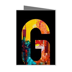 Abstract, Dark Background, Black, Typography,g Mini Greeting Cards (pkg Of 8)
