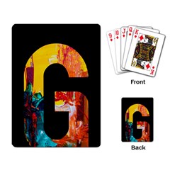 Abstract, Dark Background, Black, Typography,g Playing Cards Single Design (rectangle)