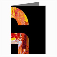 Abstract, Dark Background, Black, Typography,g Greeting Card