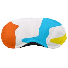Warp Lines Colorful Multicolor Sleep Mask by Cemarart