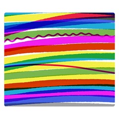 Print Ink Colorful Background Premium Plush Fleece Blanket (small) by Cemarart