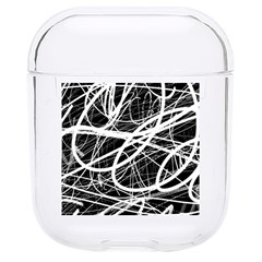 Flower Print Doodle Pattern Floral Hard Pc Airpods 1/2 Case by Cemarart