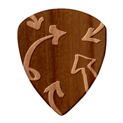Colorful Arrows Kids Pointer Wood Guitar Pick (set Of 10)
