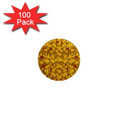 Blooming Flowers Of Lotus Paradise 1  Mini Magnets (100 Pack) 