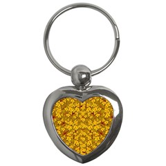 Blooming Flowers Of Lotus Paradise Key Chain (heart)