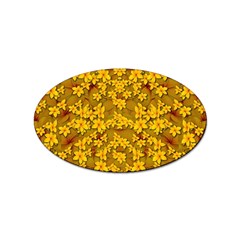 Blooming Flowers Of Lotus Paradise Sticker Oval (10 Pack)