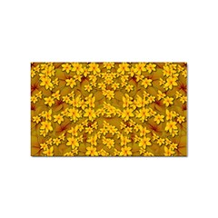 Blooming Flowers Of Lotus Paradise Sticker Rectangular (100 Pack)