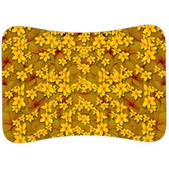 Blooming Flowers Of Lotus Paradise Velour Seat Head Rest Cushion