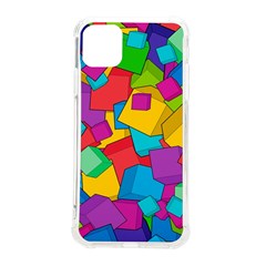 Abstract Cube Colorful  3d Square Pattern Iphone 11 Pro Max 6 5 Inch Tpu Uv Print Case