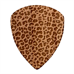 Leopard Animal Skin Patern Wood Guitar Pick (set Of 10) by Bedest