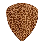 Leopard Animal Skin Patern Wood Guitar Pick (Set of 10) Front