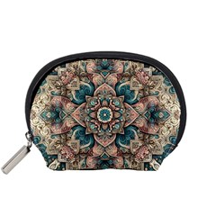 Floral Flora Flower Flowers Nature Pattern Accessory Pouch (small) by Grandong