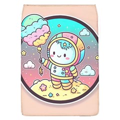 Boy Astronaut Cotton Candy Childhood Fantasy Tale Literature Planet Universe Kawaii Nature Cute Clou Removable Flap Cover (l) by Maspions