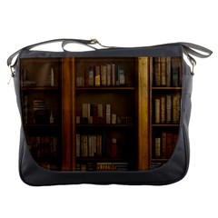 Books Book Shelf Shelves Knowledge Book Cover Gothic Old Ornate Library Messenger Bag