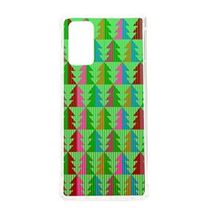 Trees Pattern Retro Pink Red Yellow Holidays Advent Christmas Samsung Galaxy Note 20 Tpu Uv Case by Maspions