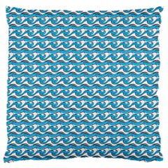 Blue Wave Sea Ocean Pattern Background Beach Nature Water 16  Baby Flannel Cushion Case (two Sides) by Maspions