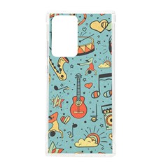 Seamless Pattern Musical Instruments Notes Headphones Player Samsung Galaxy Note 20 Ultra Tpu Uv Case by Apen