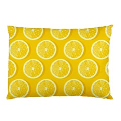 Lemon Fruits Slice Seamless Pattern Pillow Case by Apen