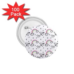 Cute Art Print Pattern 1 75  Buttons (100 Pack)  by Apen